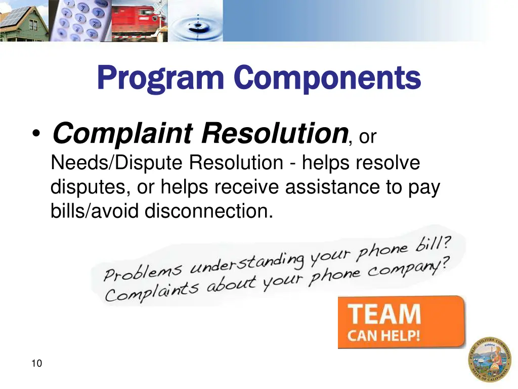 program components program components 2