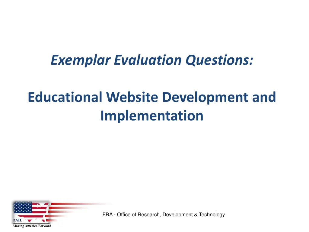 exemplar evaluation questions