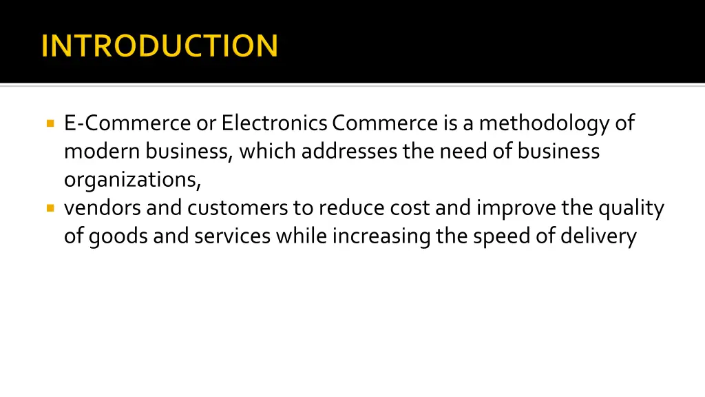 e commerce or electronics commerce