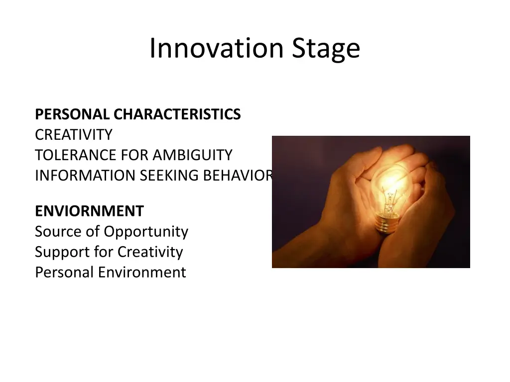 innovation stage