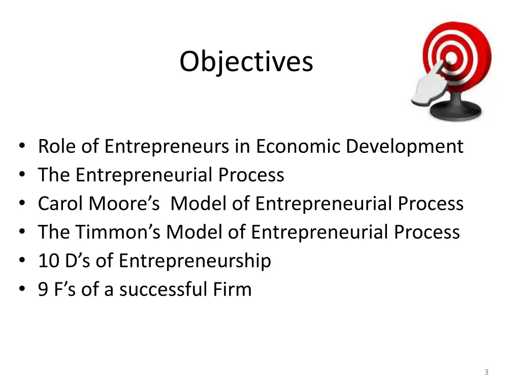 objectives