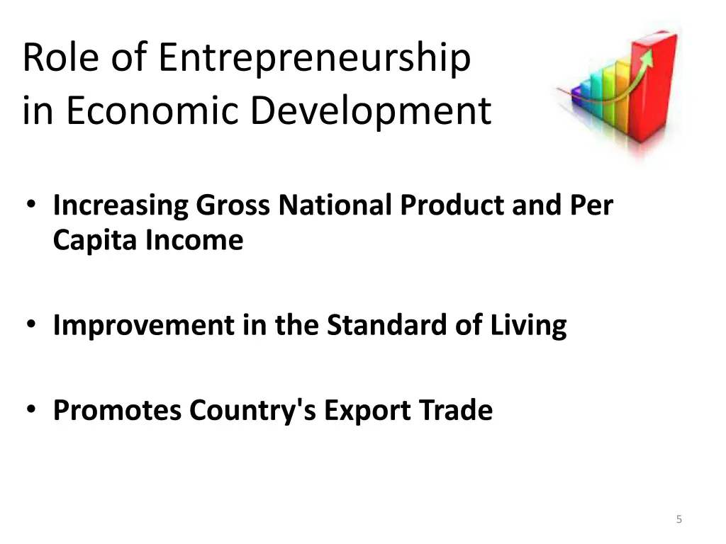 role of entrepreneurship in economic development 1