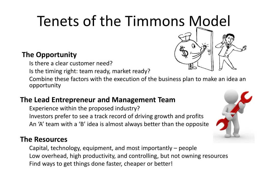 tenets of the timmons model