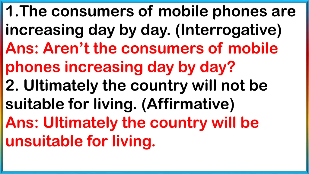 1 the consumers of mobile phones are increasing