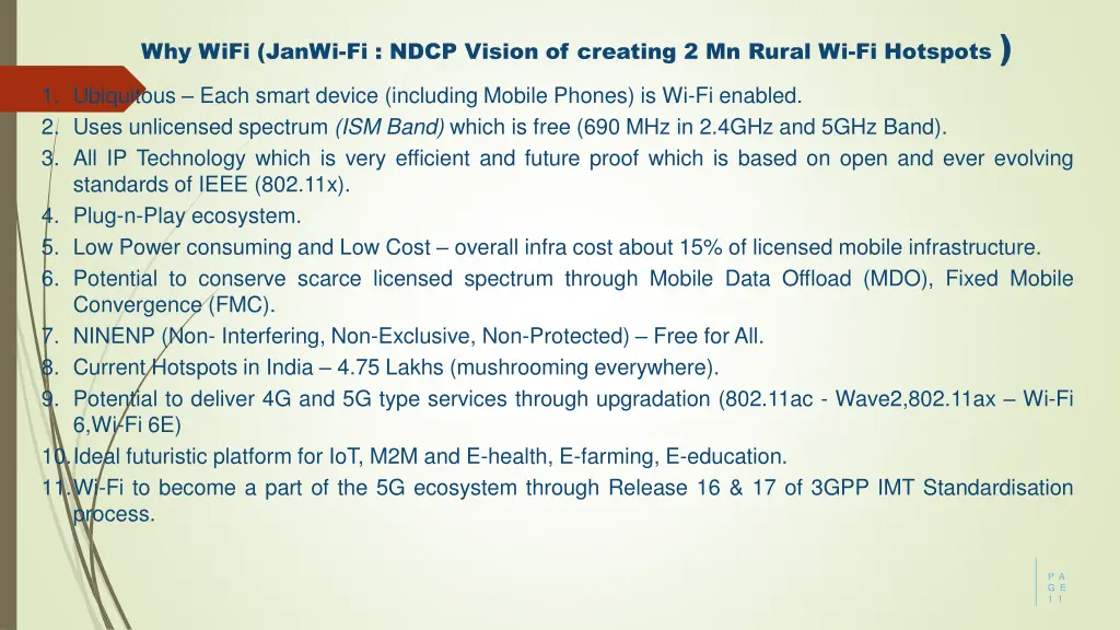 why wifi janwi fi ndcp vision of creating