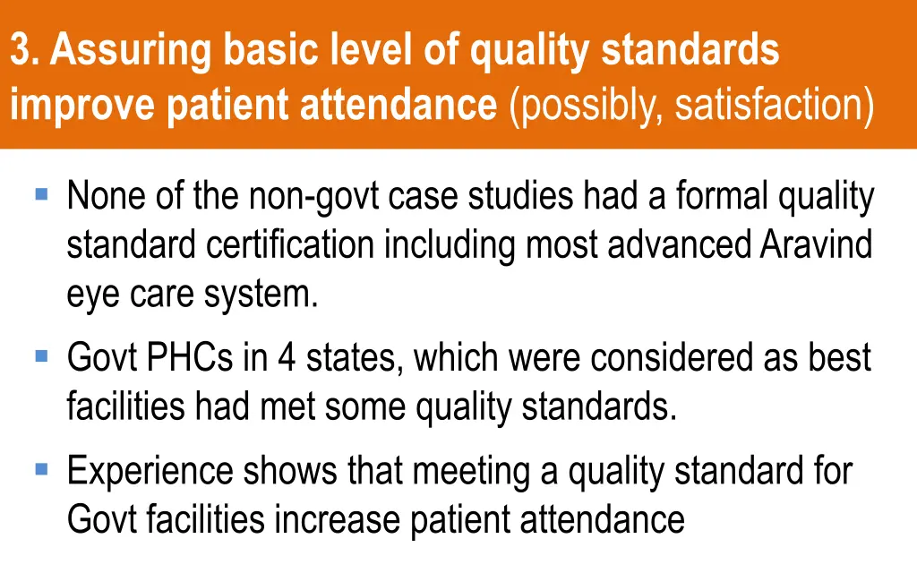 3 assuring basic level of quality standards