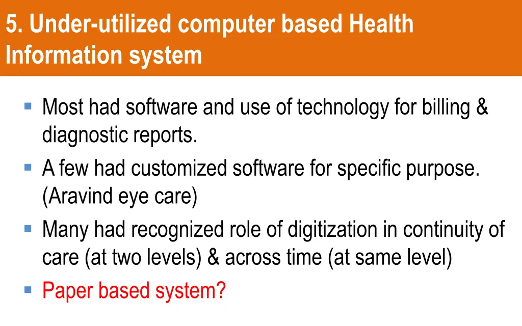 5 under utilized computer based health