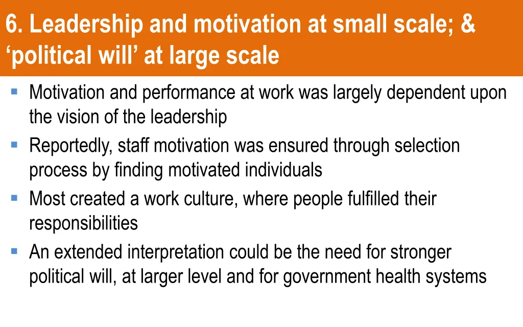 6 leadership and motivation at small scale