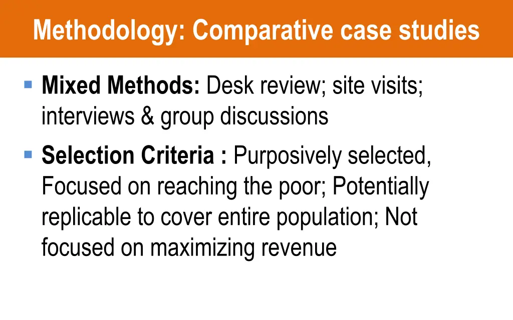 methodology comparative case studies