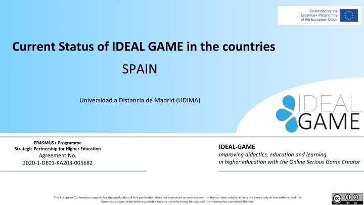 current status of ideal game in the countries