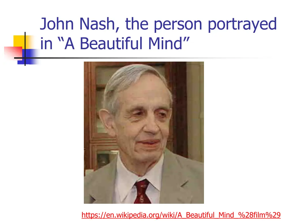 john nash the person portrayed in a beautiful mind