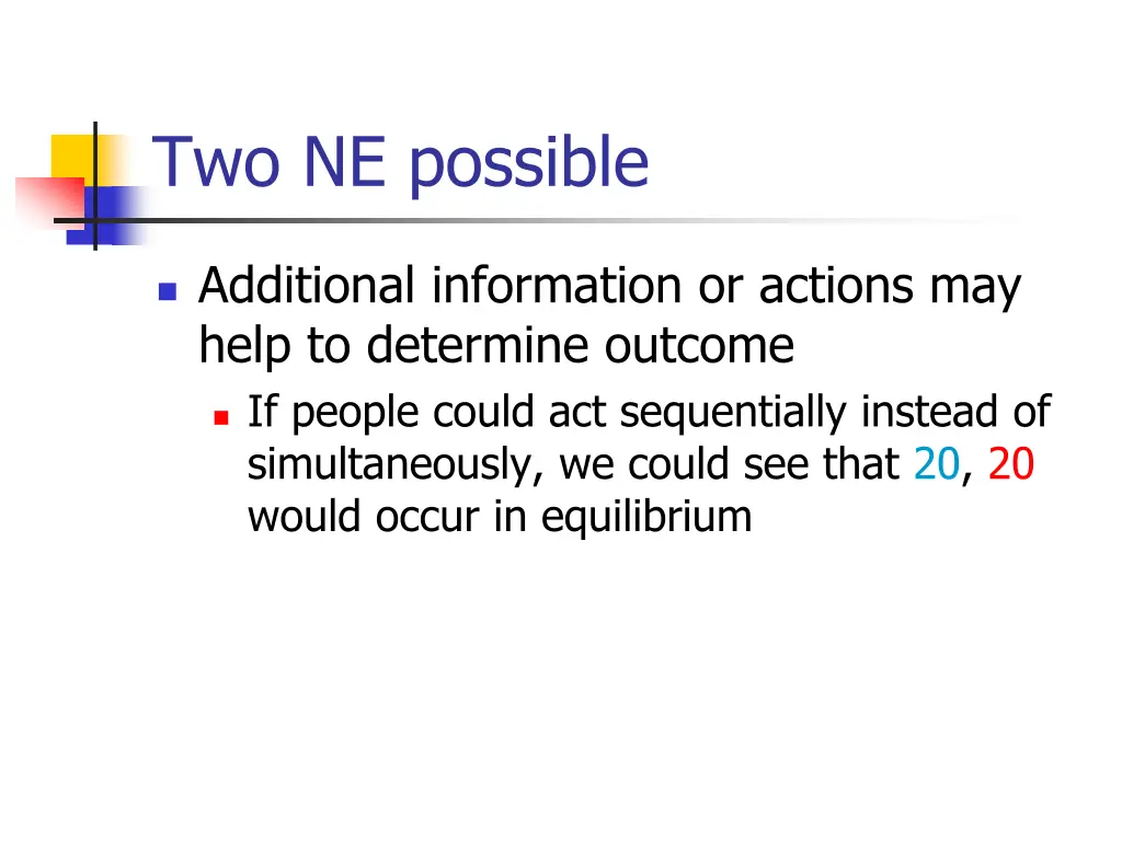 two ne possible 2