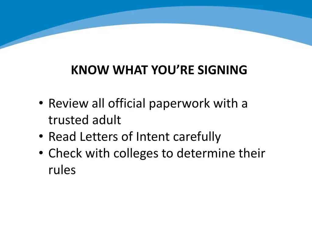 know what you re signing