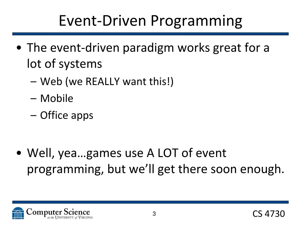 event driven programming 1