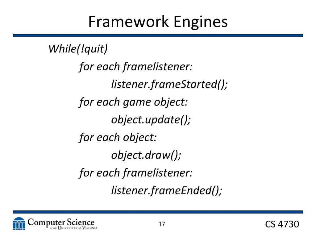 framework engines 1