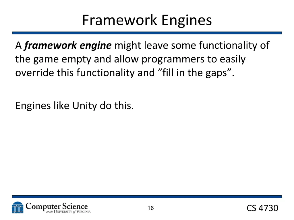 framework engines