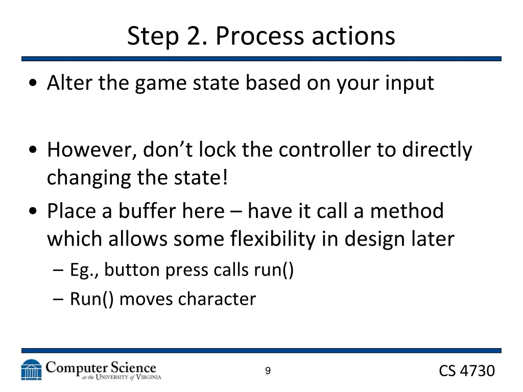 step 2 process actions