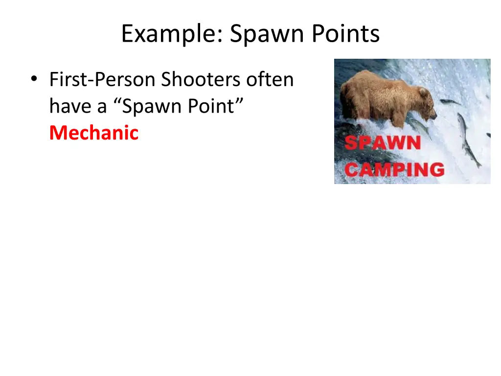 example spawn points