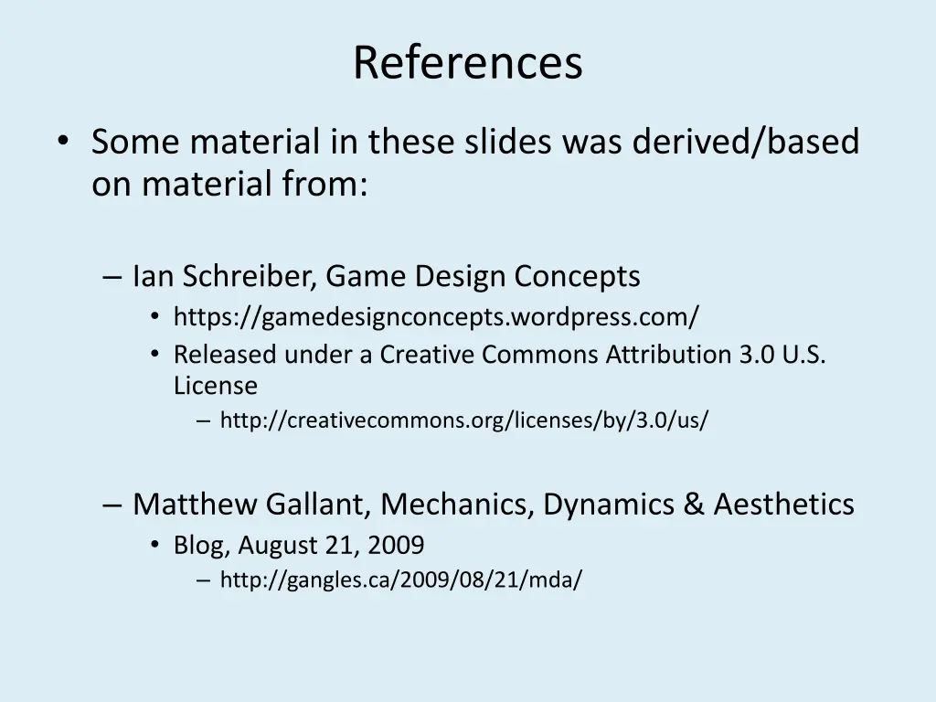 references