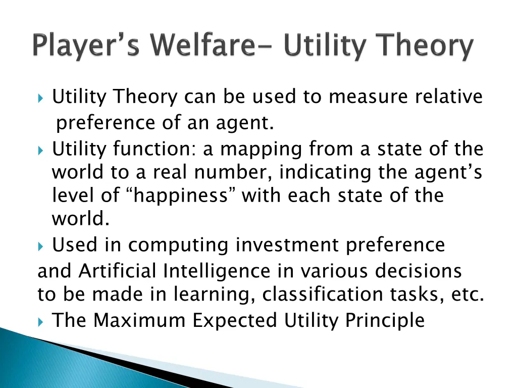 utility theory can be used to measure relative