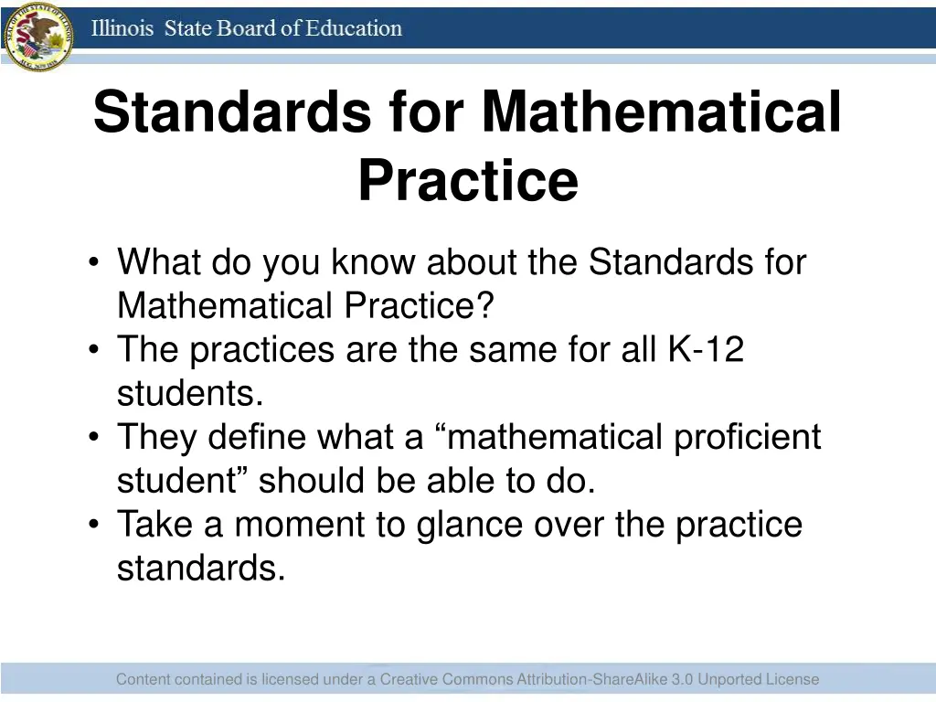 standards for mathematical practice