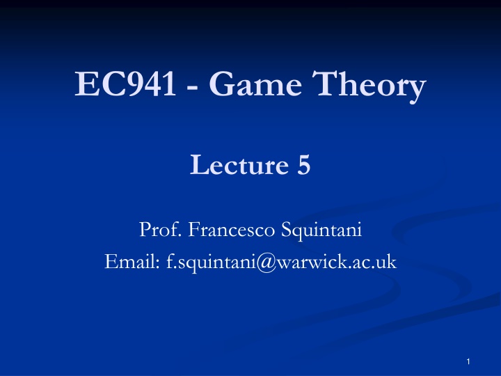 ec941 game theory