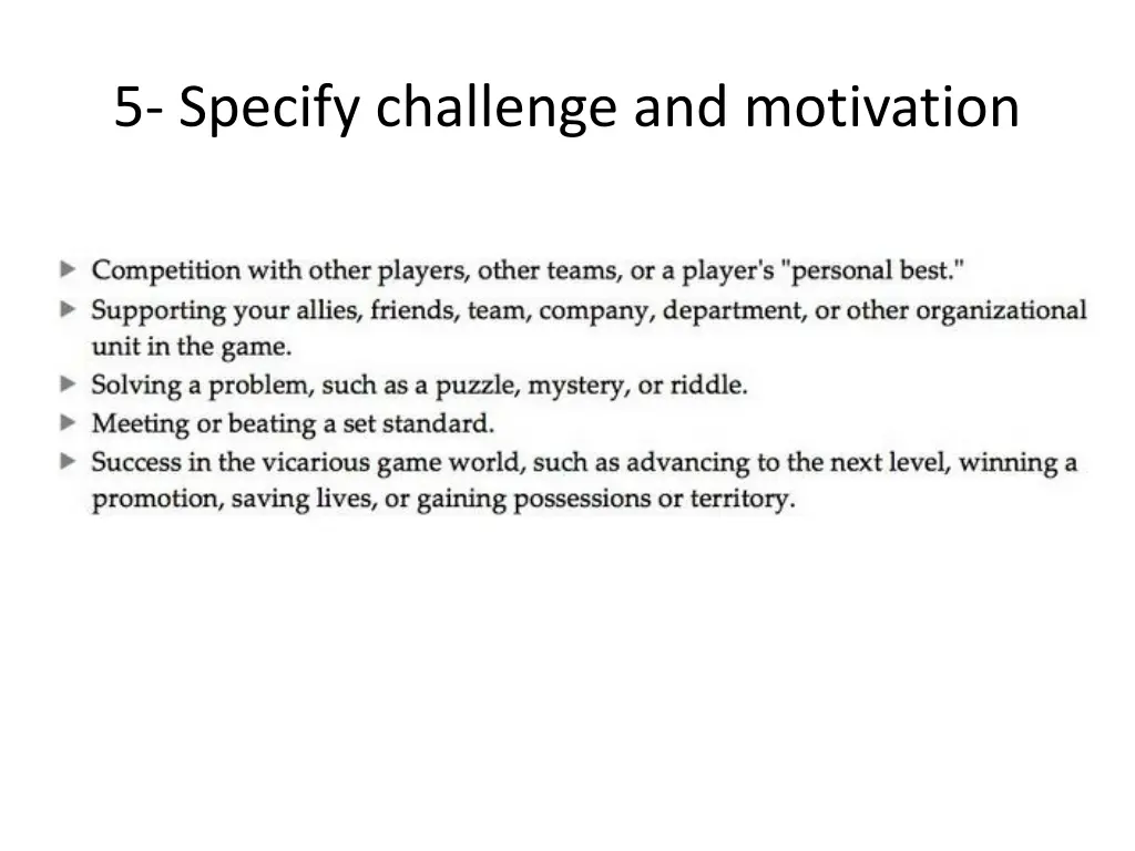 5 specify challenge and motivation