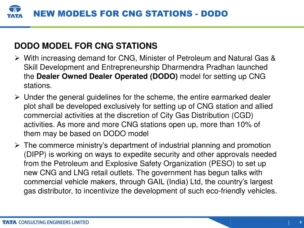 new models for cng stations dodo