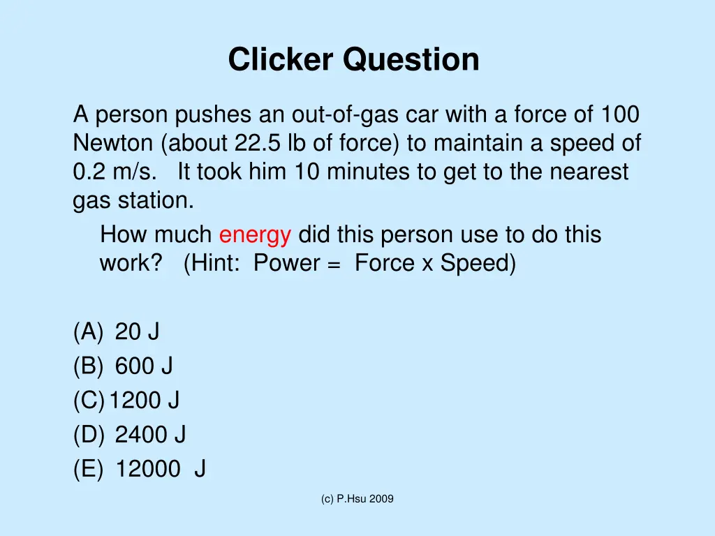 clicker question