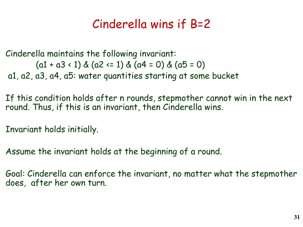 cinderella wins if b 2