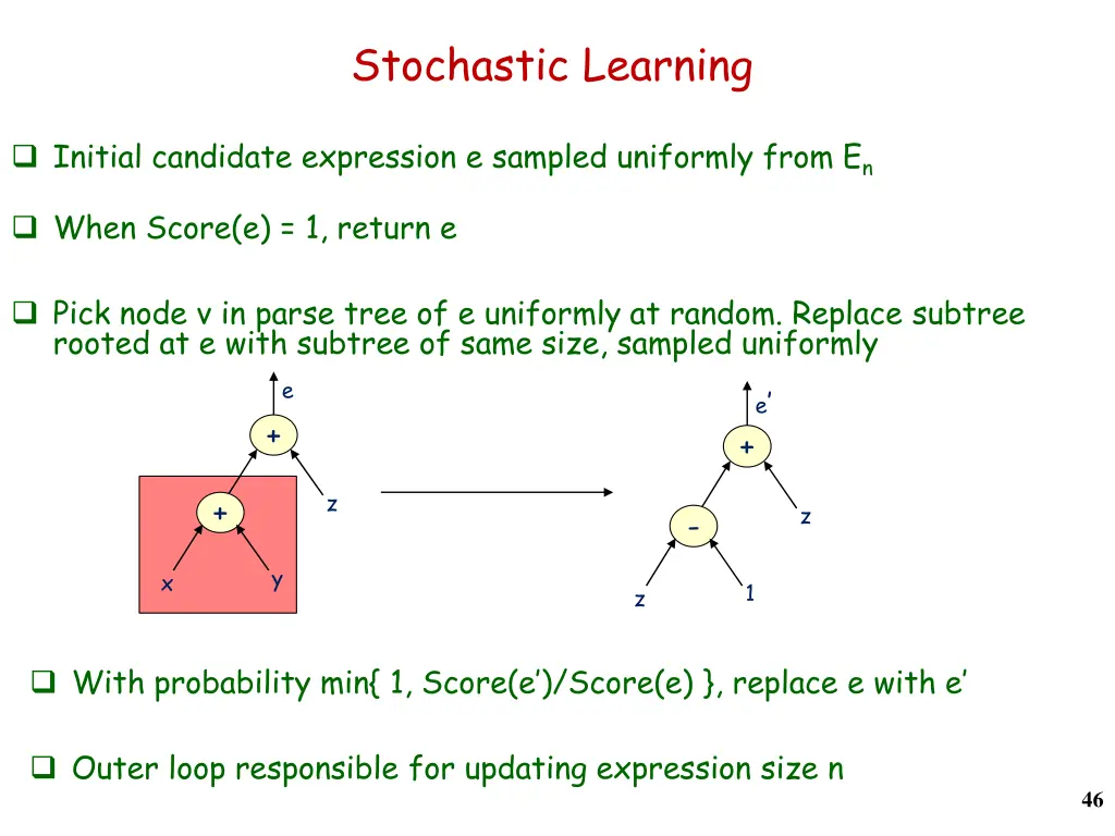 stochastic learning 1