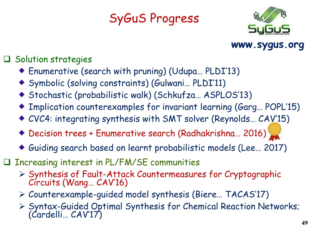 sygus progress 1