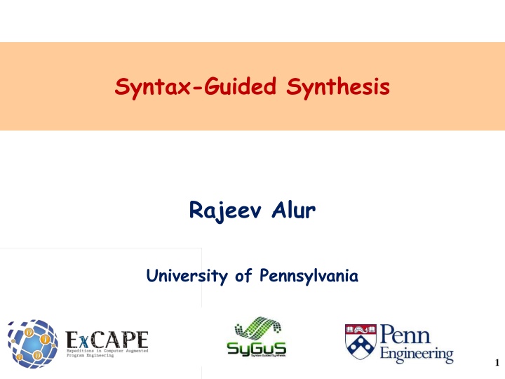 syntax guided synthesis