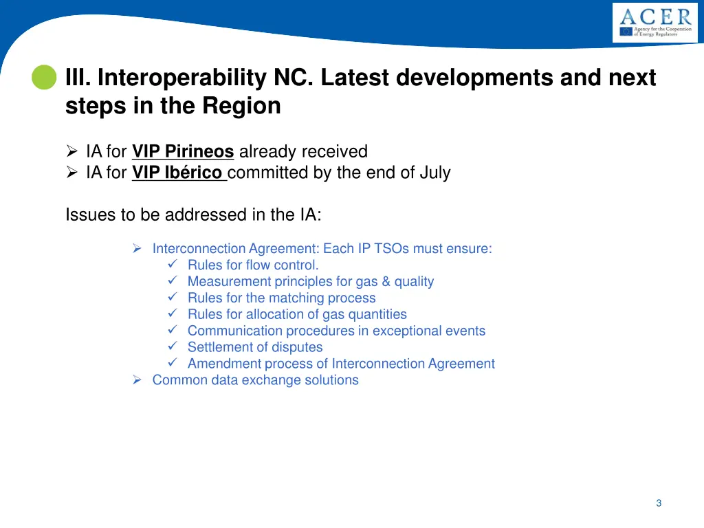 iii interoperability nc latest developments