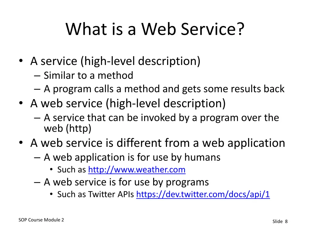 what is a web service