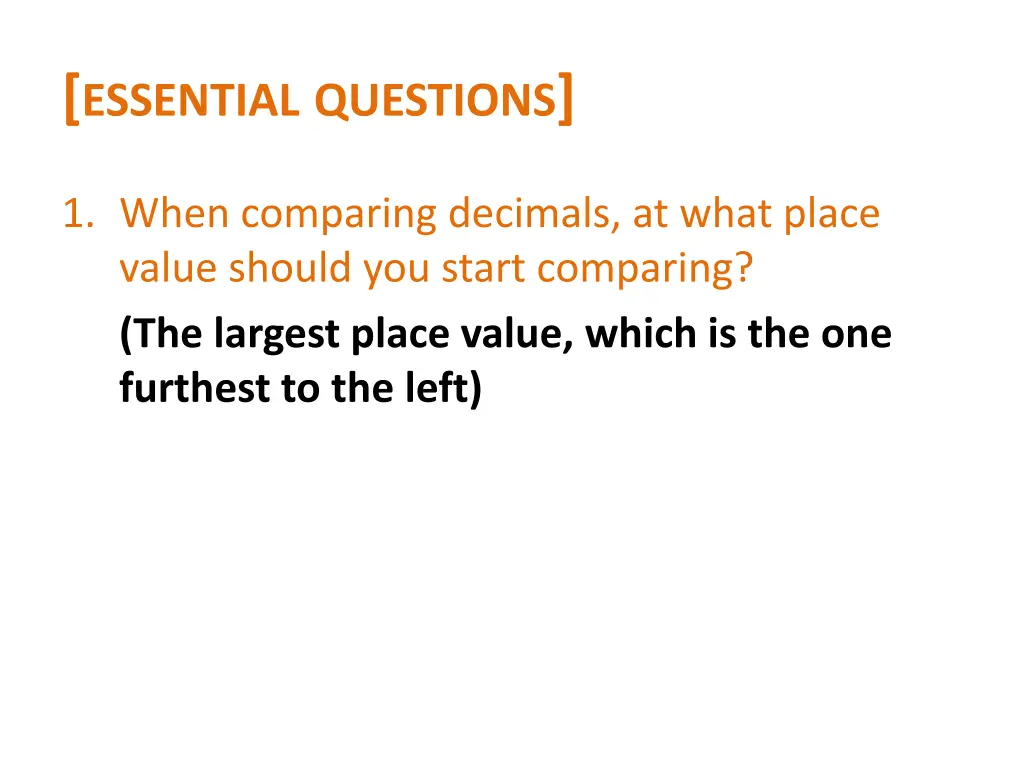 essential questions 1