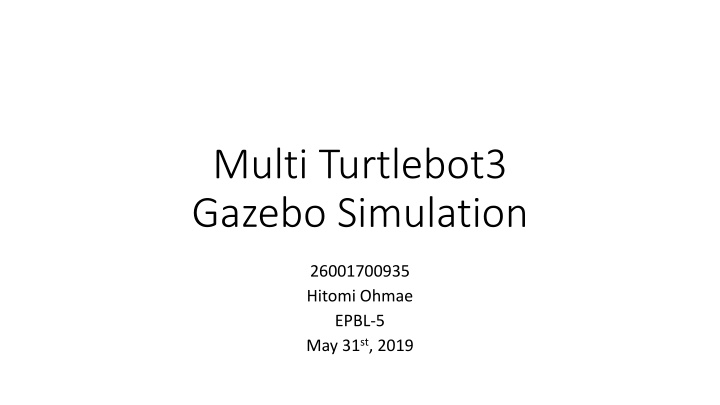 multi turtlebot3 gazebo simulation