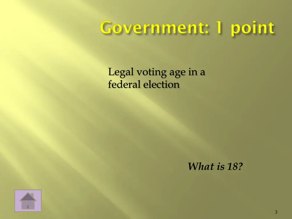 legal voting age in a federal election