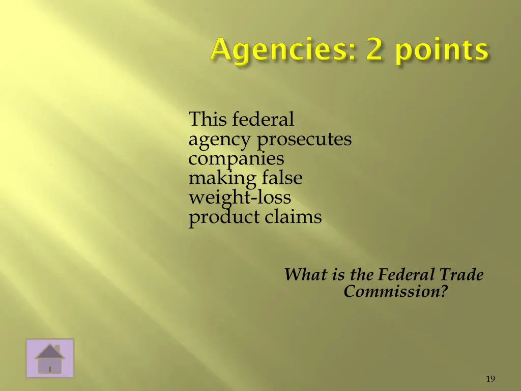 this federal agency prosecutes companies making