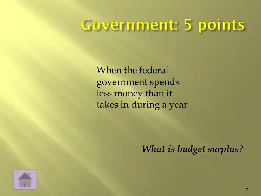 when the federal government spends less money