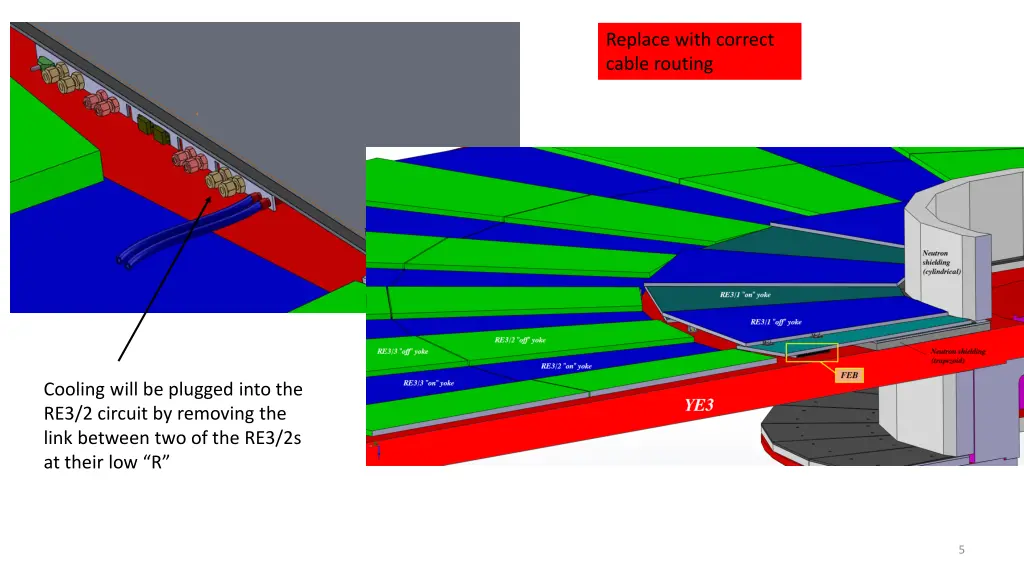 replace with correct cable routing