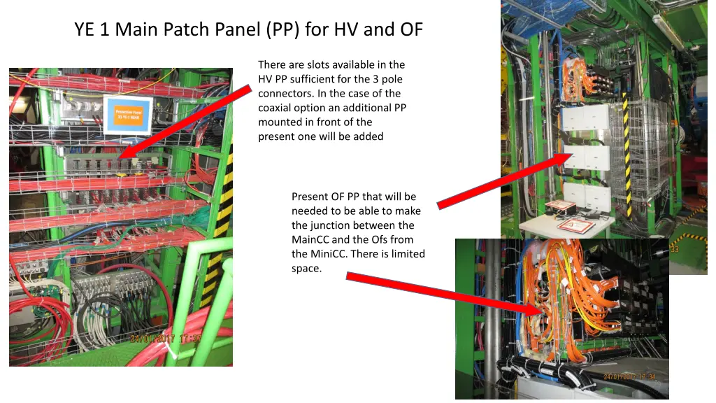 ye 1 main patch panel pp for hv and of