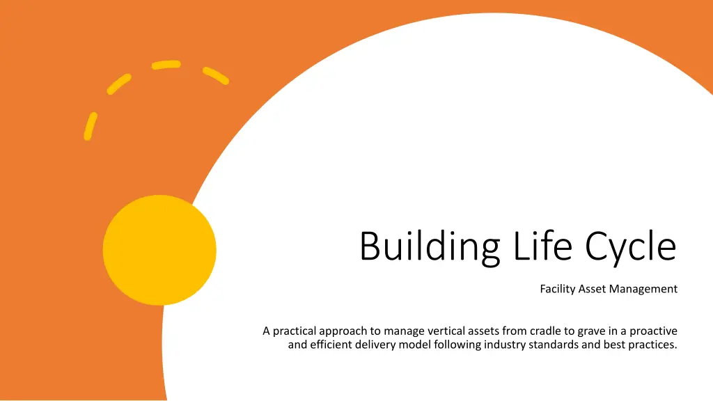 building life cycle