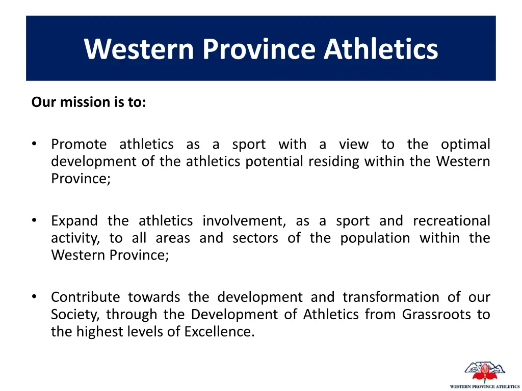 western province athletics