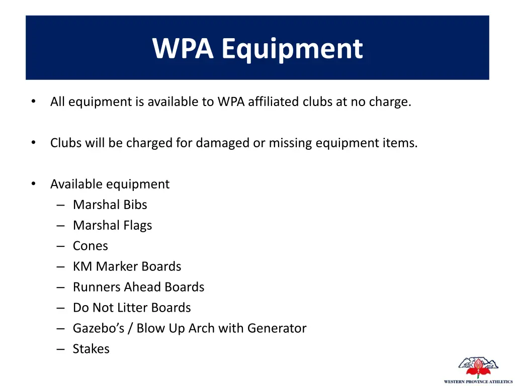 wpa equipment