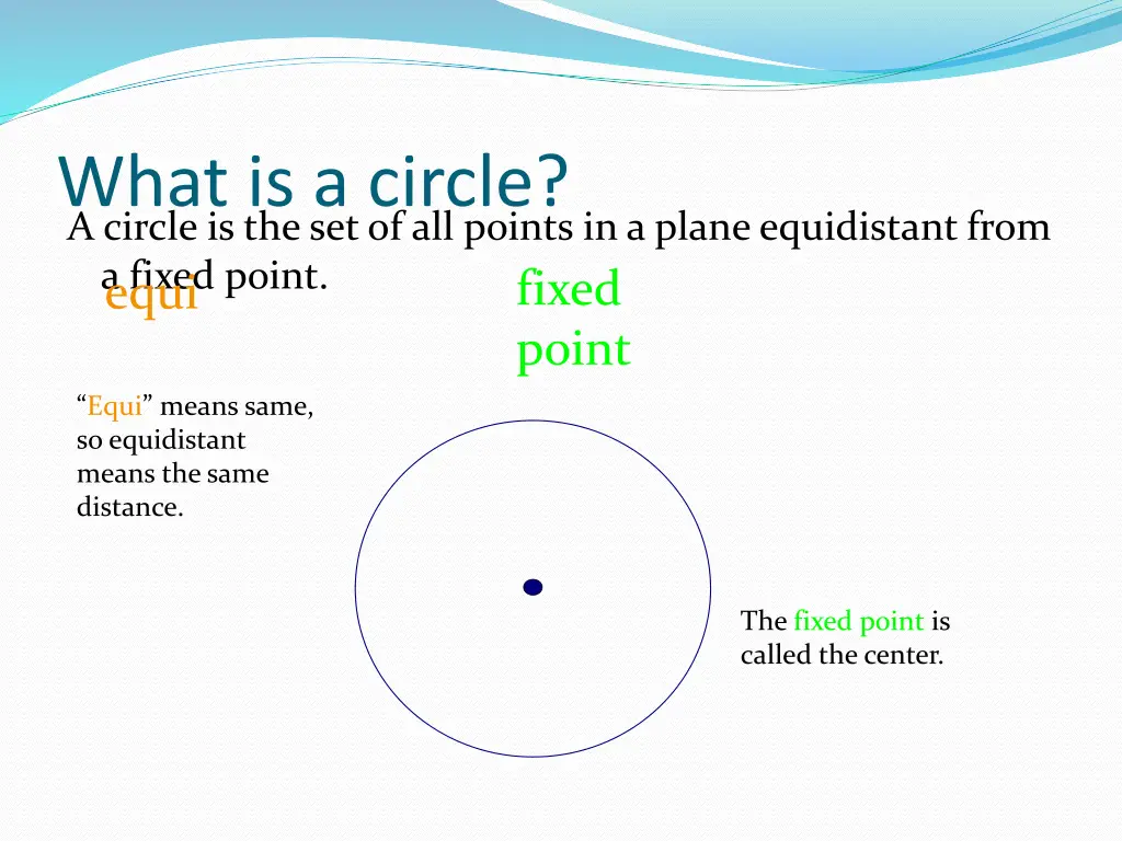 what is a circle a circle