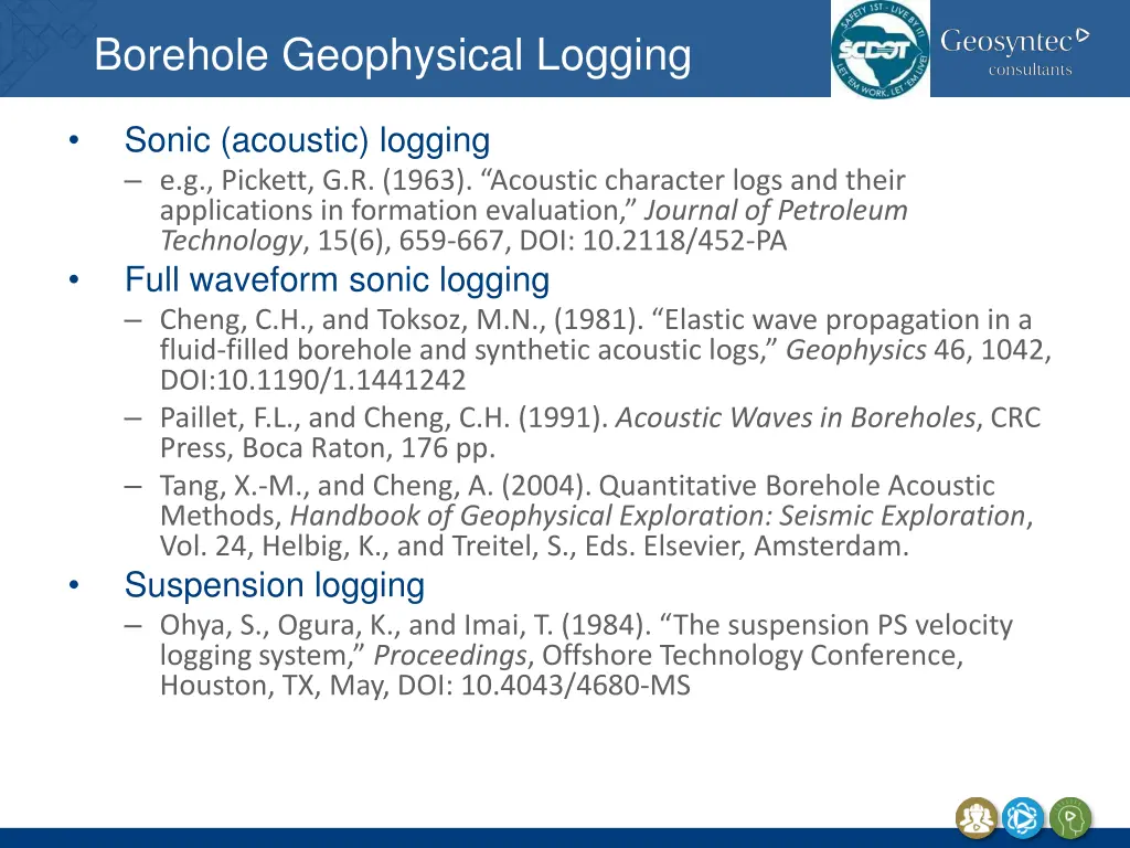 borehole geophysical logging