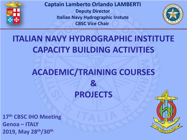 captain lamberto orlando lamberti deputy director