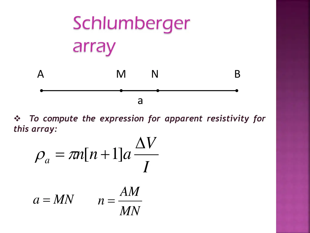 schlumberger array