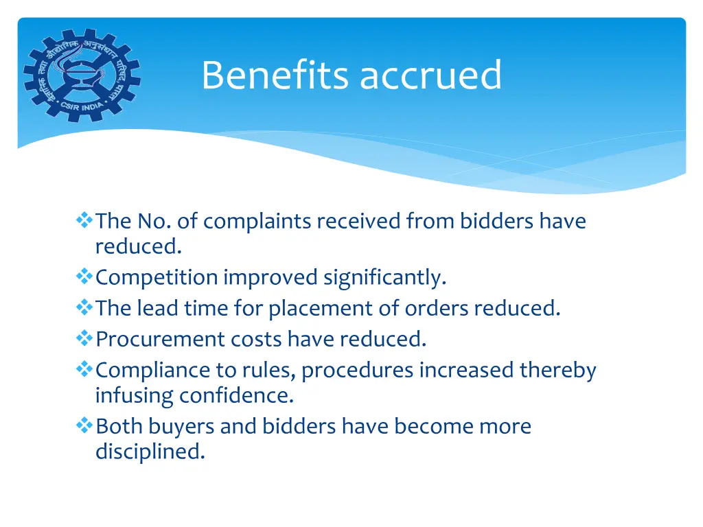 benefits accrued